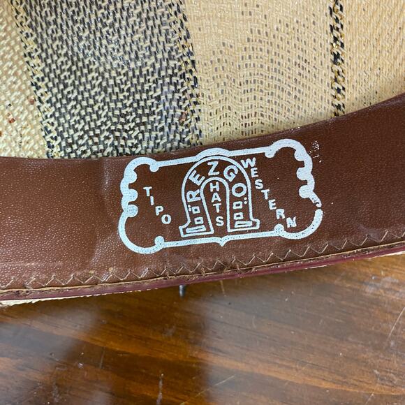 Rezgo Tipo Western Straw Hat Horse Theme Made in Mexico - Picture 9 of 11